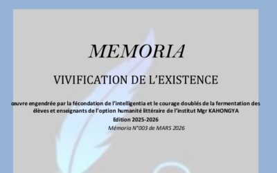 Beni – Oïcha : dans sa publication du mois d&rsquo;avril, la revue Memoria des élèves de l&rsquo;institut Monseigneur Kahongya célèbre Ubuntu Panafrika, acteur clé de la mobilisation contre les ADF (Lire et Télécharger le fichier sur Oichanews)