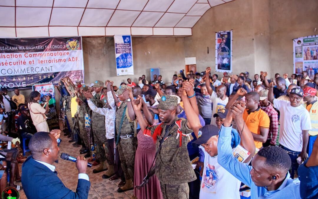 Beni : un geste d’unité entre civils et militaires marque une activité de Ubuntu Panafrika autour de la sécurité à Oïcha