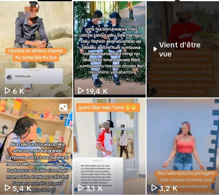 Nord-Kivu : à Beni, Butembo et Kasindi, des comptes Poposha sur TikTok salissent les réputations des jeunes filles et garçons, les auteurs s’exposent à la prison !