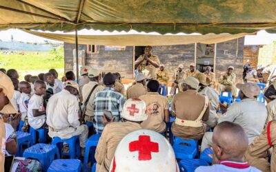 Beni : « Que votre humanisme aille jusqu’au patriotisme face aux ADF, afin que secourir la vie devienne aussi une manière de protéger la communauté » ; Ubuntu Panafrika aux volontaires de la Croix-Rouge à Oïcha
