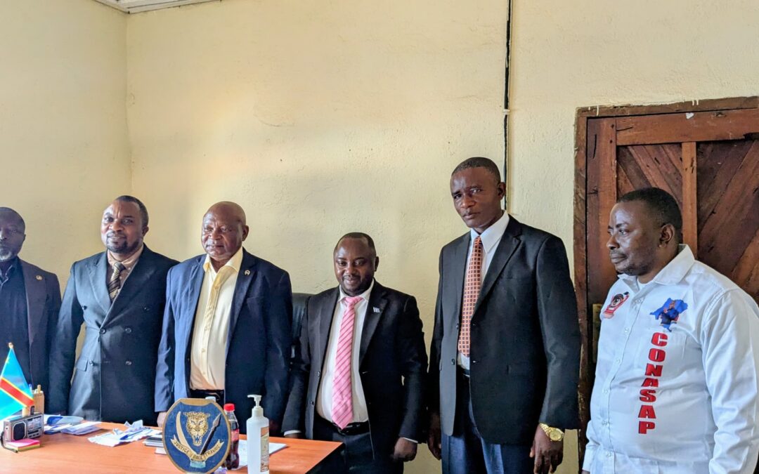 Oïcha : le maire de la ville reçoit une délégation de la Division provinciale de l&rsquo;Intérieur et Sécurité du Nord-Kivu